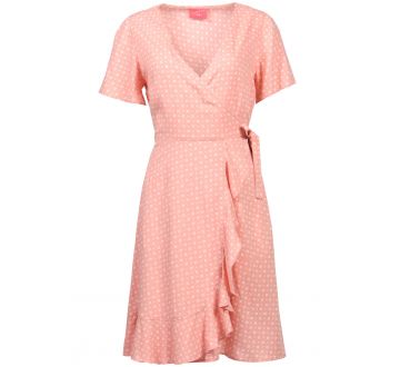 Circus lososové zavinovacie šaty Tessa