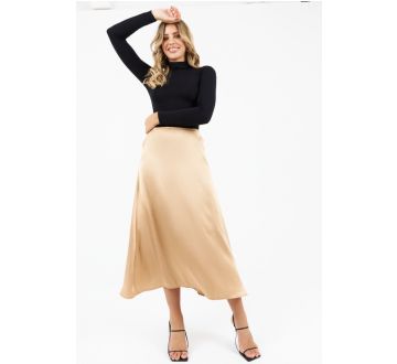 Zibi London Regent Zlatá midi sukňa