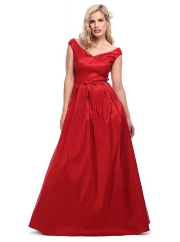 Vintage Miss Scarlet Maxi Dress