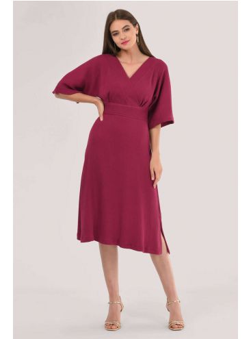 Closet London Purpurové midi šaty
