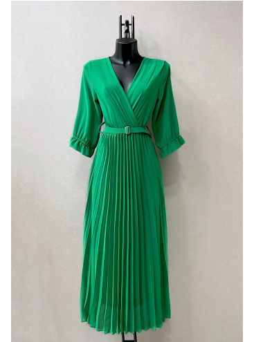 Zelené maxi šaty uni veľkosť