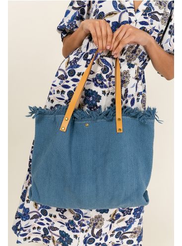 Modrá shopper taška